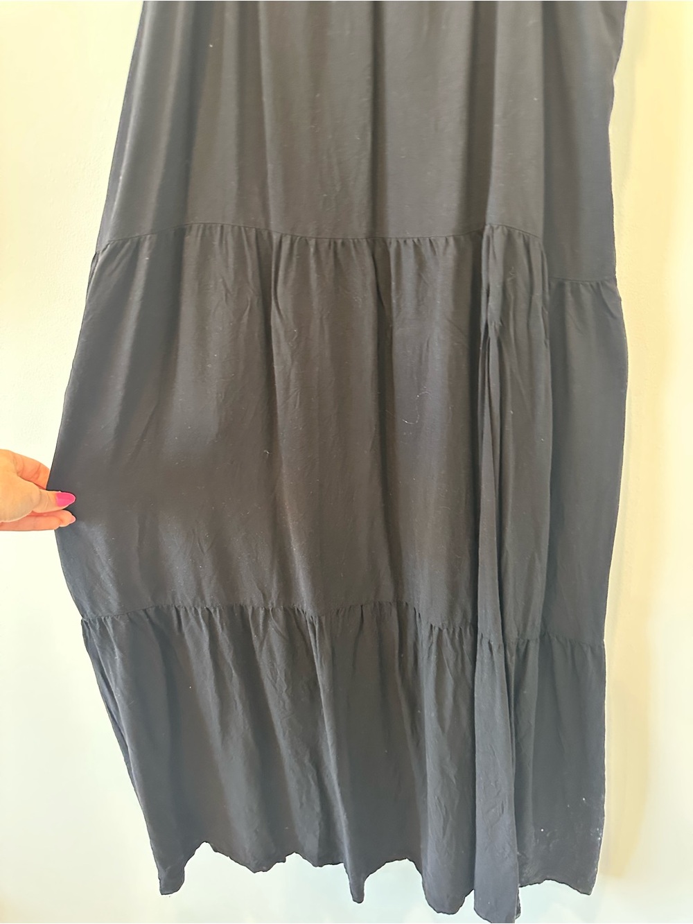 Target Women’s Black Maxi Spaghetti Strap Sleeveless Summer Sundress Dress Small - Picture 3 of 11